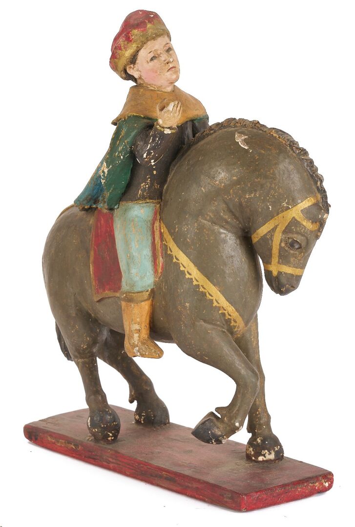 Lot 105: 3 Santos Figures, Wise Men on Horseback