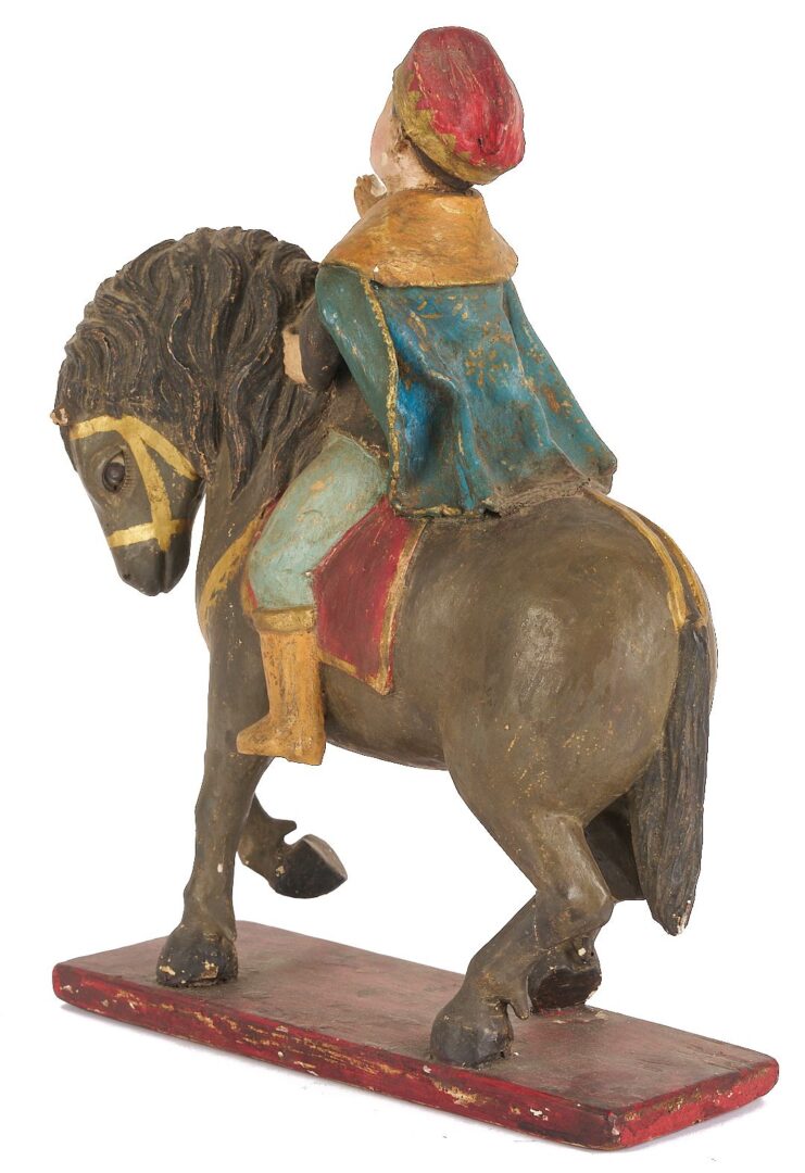 Lot 105: 3 Santos Figures, Wise Men on Horseback