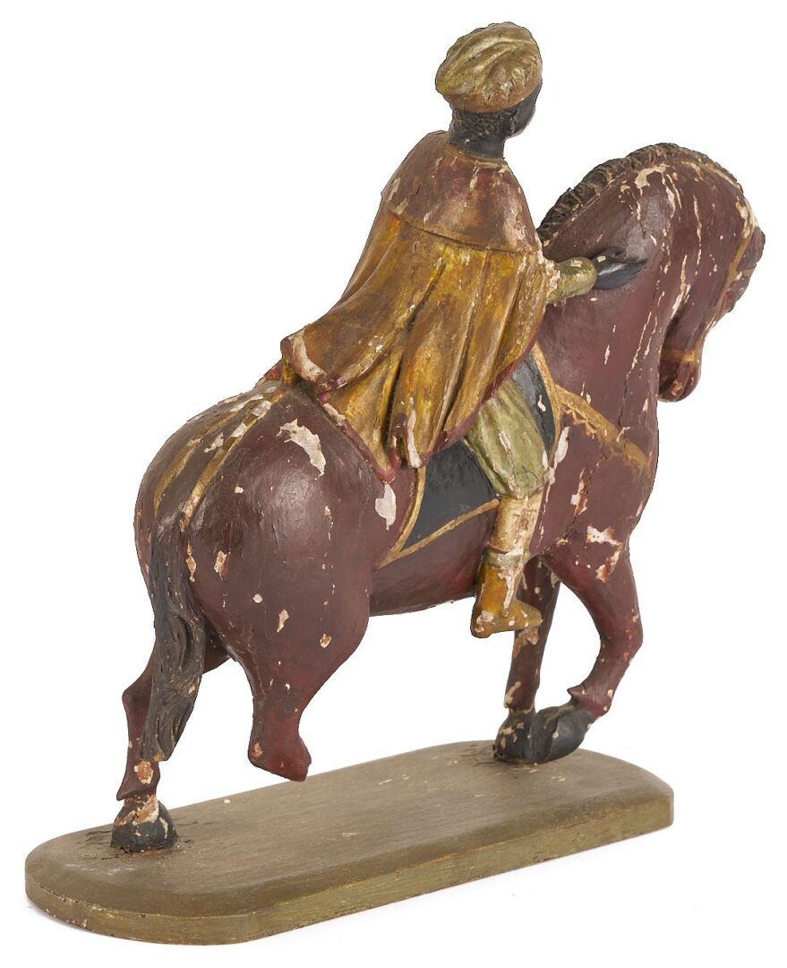 Lot 105: 3 Santos Figures, Wise Men on Horseback