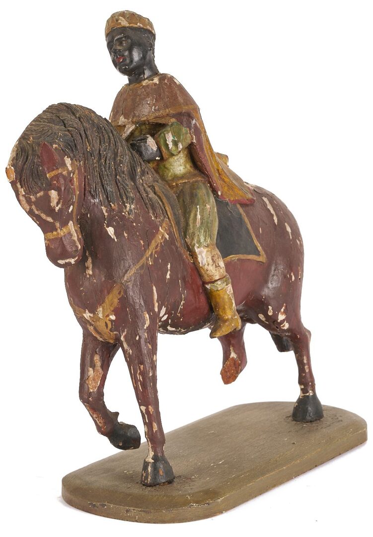 Lot 105: 3 Santos Figures, Wise Men on Horseback