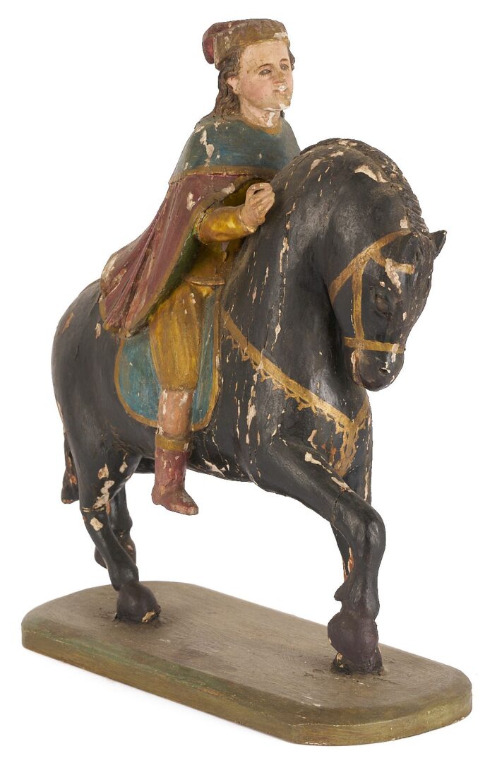 Lot 105: 3 Santos Figures, Wise Men on Horseback