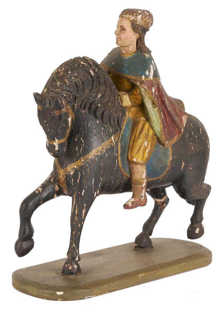 Lot 105: 3 Santos Figures, Wise Men on Horseback