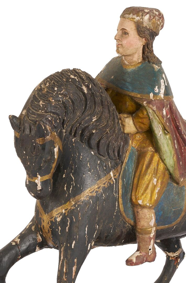 Lot 105: 3 Santos Figures, Wise Men on Horseback