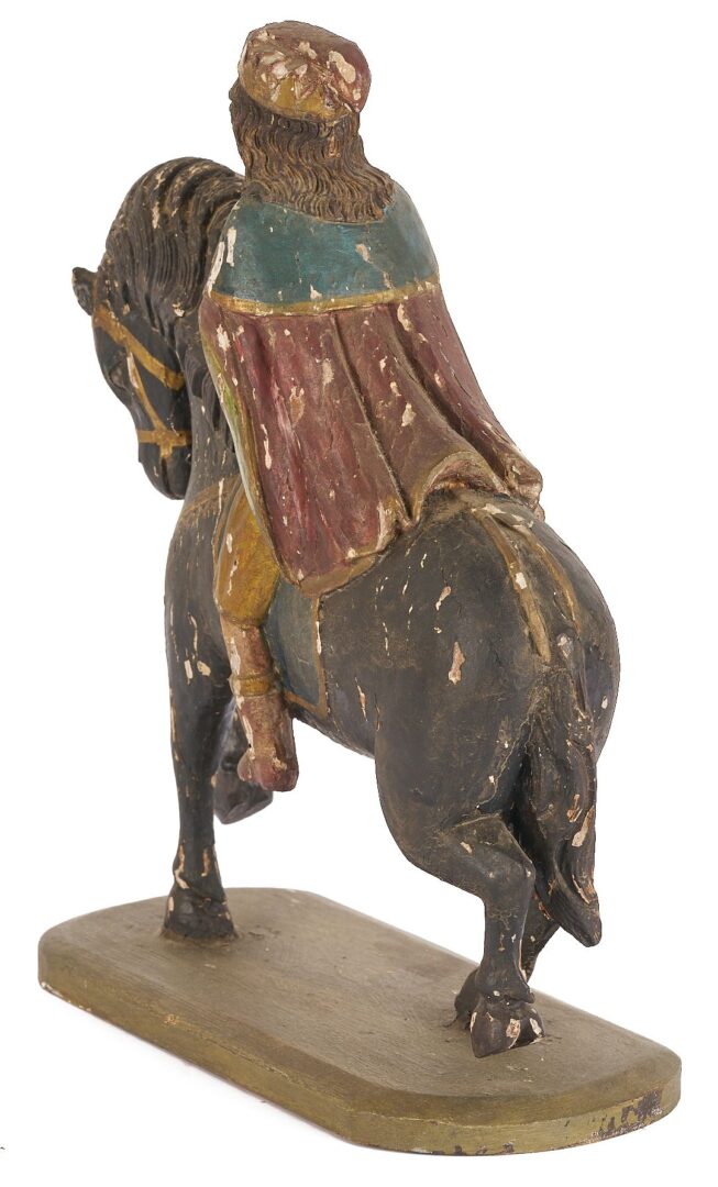 Lot 105: 3 Santos Figures, Wise Men on Horseback