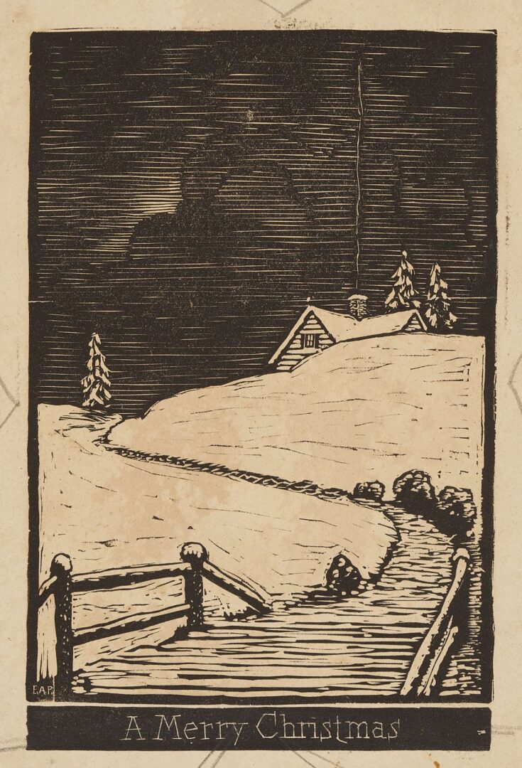 Lot 1061: 5 Ernest Pickup TN Woodblock Prints & Book