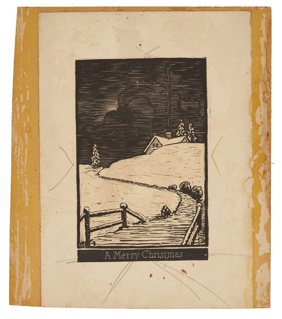 Lot 1061: 5 Ernest Pickup TN Woodblock Prints & Book