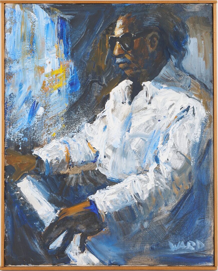 Lot 1063: Charlie Ward Painting, New Orleans Jazz Musician