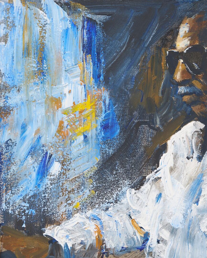 Lot 1063: Charlie Ward Painting, New Orleans Jazz Musician