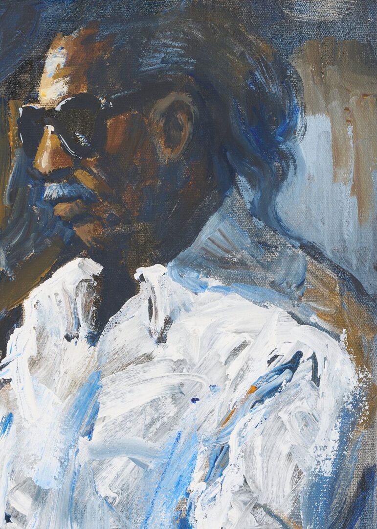 Lot 1063: Charlie Ward Painting, New Orleans Jazz Musician