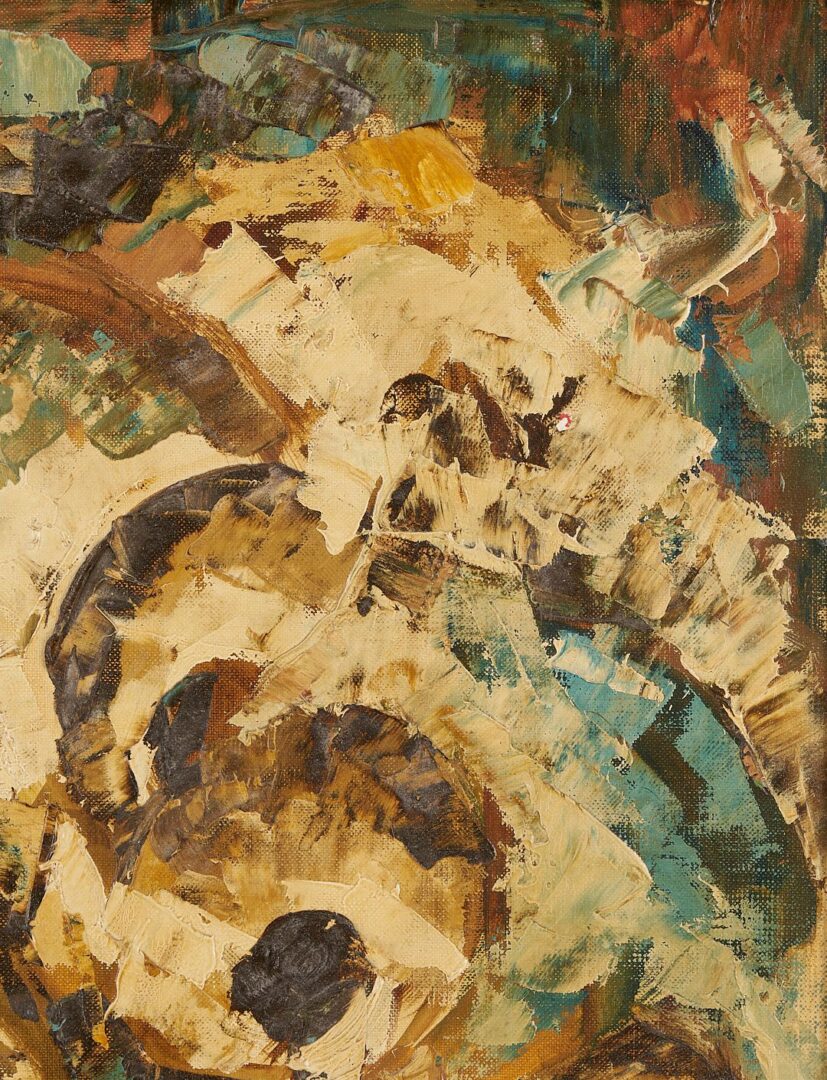Lot 1065: Maggie Hartnett Exhibited Oil on Board, “Baby Owls”