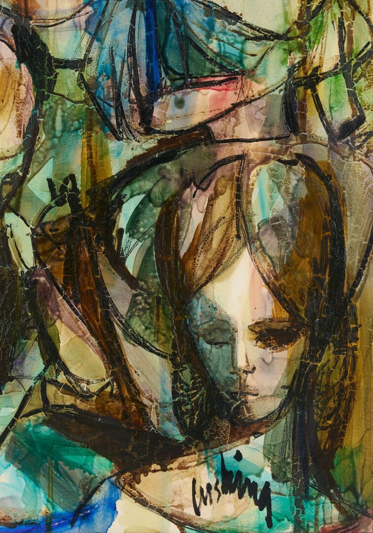Lot 1066: Ann Cushing Gantz Mid-Century Expressionist Painting
