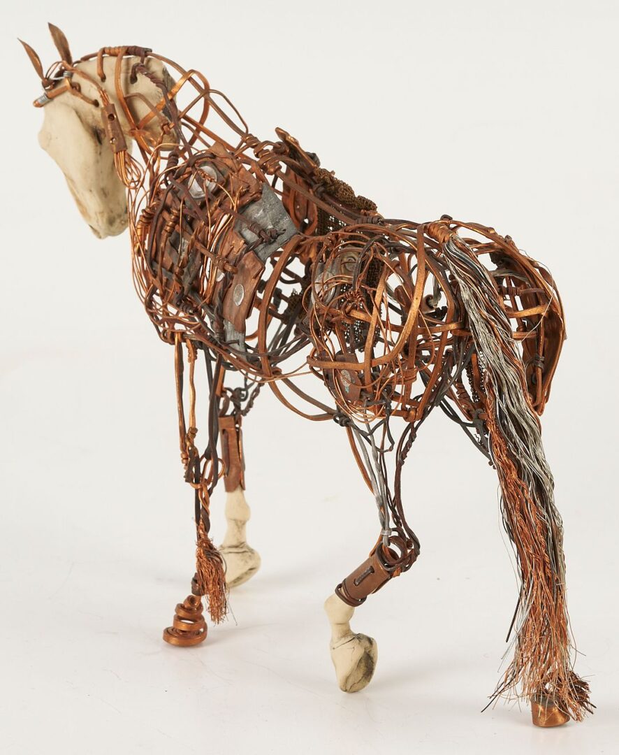 Lot 1067: Aggie Zed Ceramic & Metal Horse Sculpture