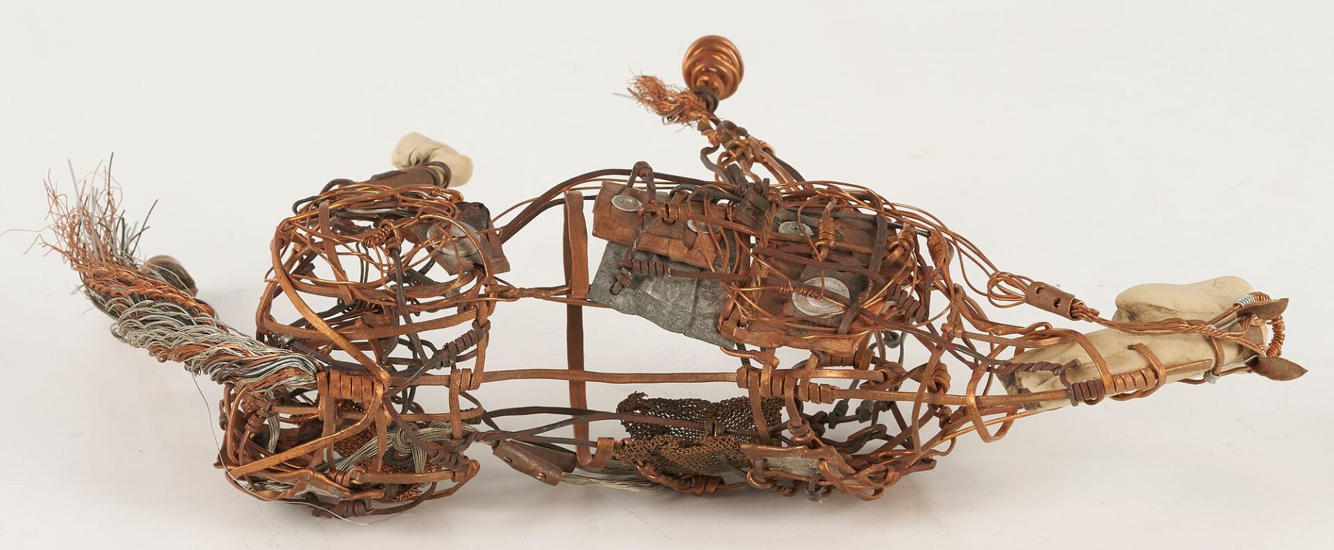 Lot 1067: Aggie Zed Ceramic & Metal Horse Sculpture