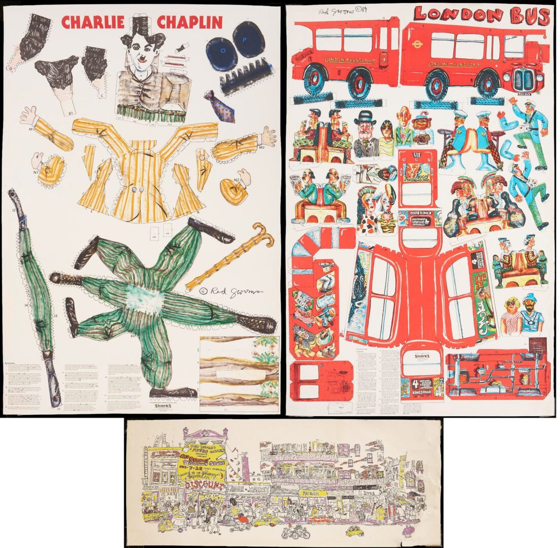 Lot 1076: 3 Red Grooms Lithographs plus 1 Book