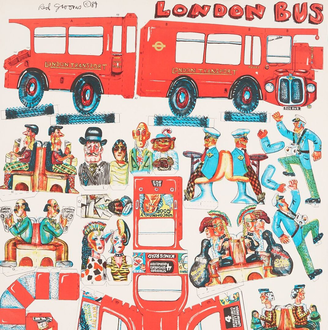 Lot 1076: 3 Red Grooms Lithographs plus 1 Book