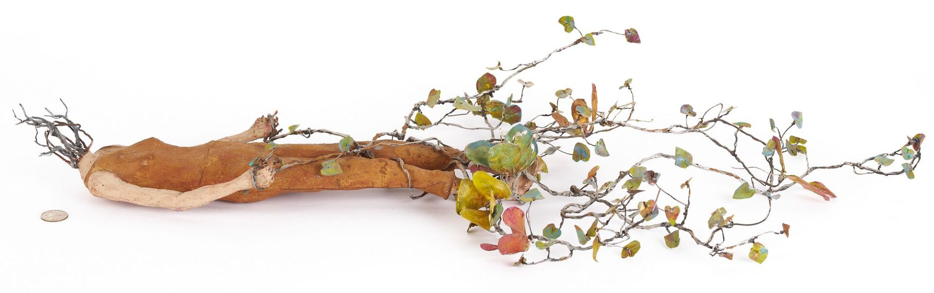 Lot 1081: Johan Hagaman Mixed Media Sculpture, Garden Theme