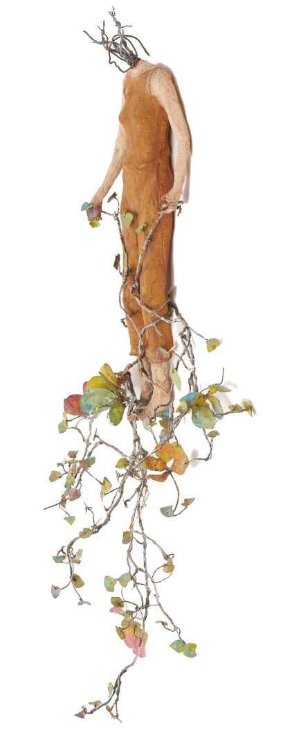 Lot 1081: Johan Hagaman Mixed Media Sculpture, Garden Theme