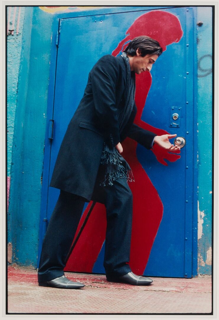Lot 1085: Sylvia Plachy Photograph, The Blue Door, Adrien Brody