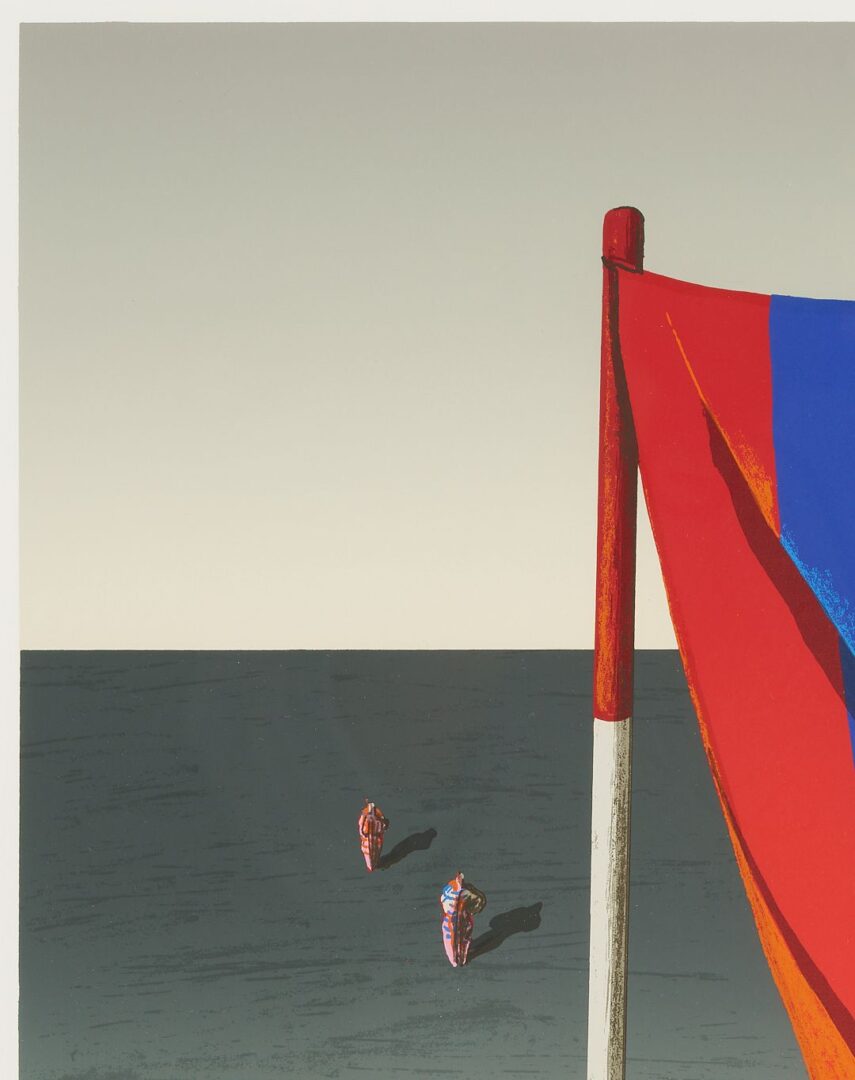 Lot 1087: 3 Ali Cann-Clift Signed Surrealist Circus Serigraphs: Silent Voices, Admit One, & Under Canvas