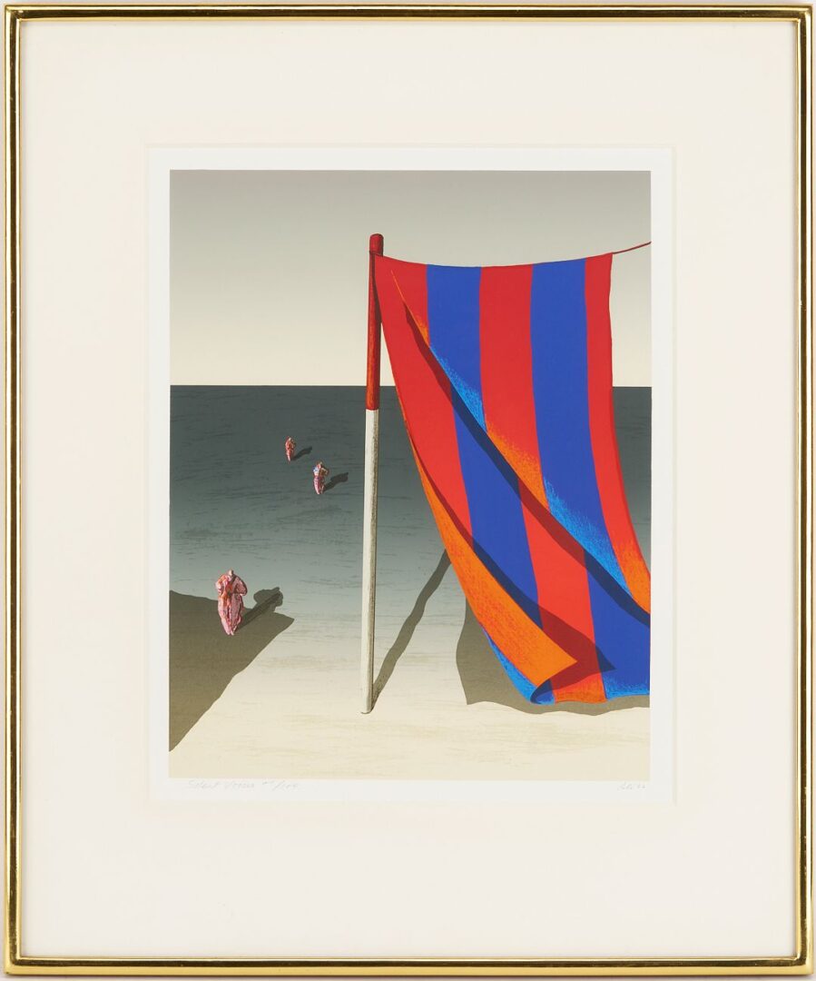 Lot 1087: 3 Ali Cann-Clift Signed Surrealist Circus Serigraphs: Silent Voices, Admit One, & Under Canvas