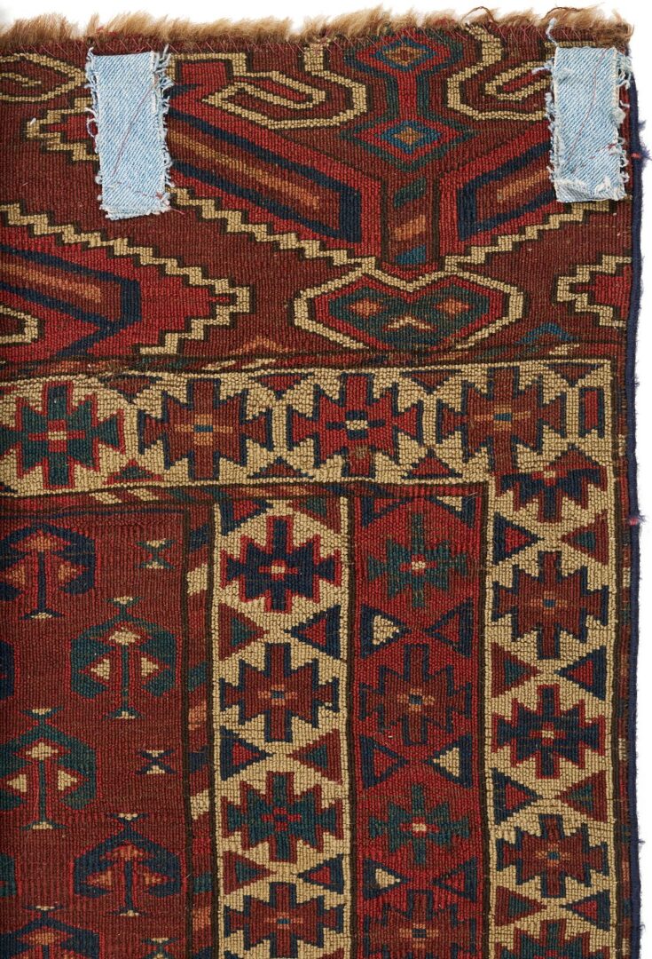 Lot 1092: Antique Yomud or Yomut Turkmen Ensi Rug