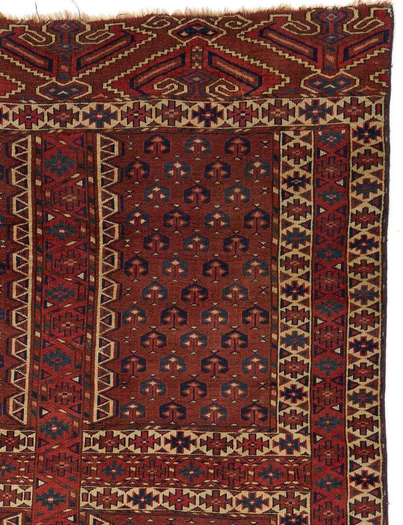 Lot 1092: Antique Yomud or Yomut Turkmen Ensi Rug