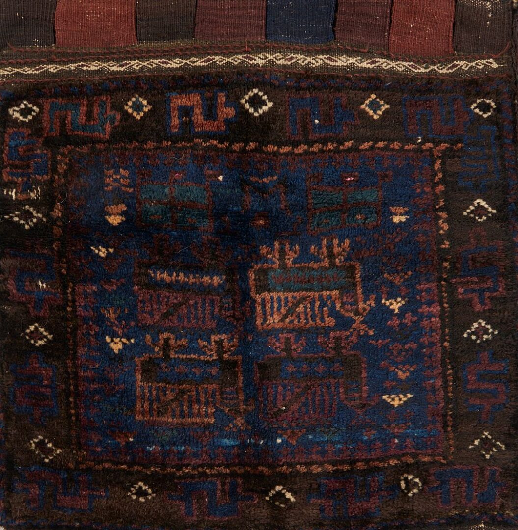 Lot 1093: 3 Antique Afghan Baluch Bags, incl Pair