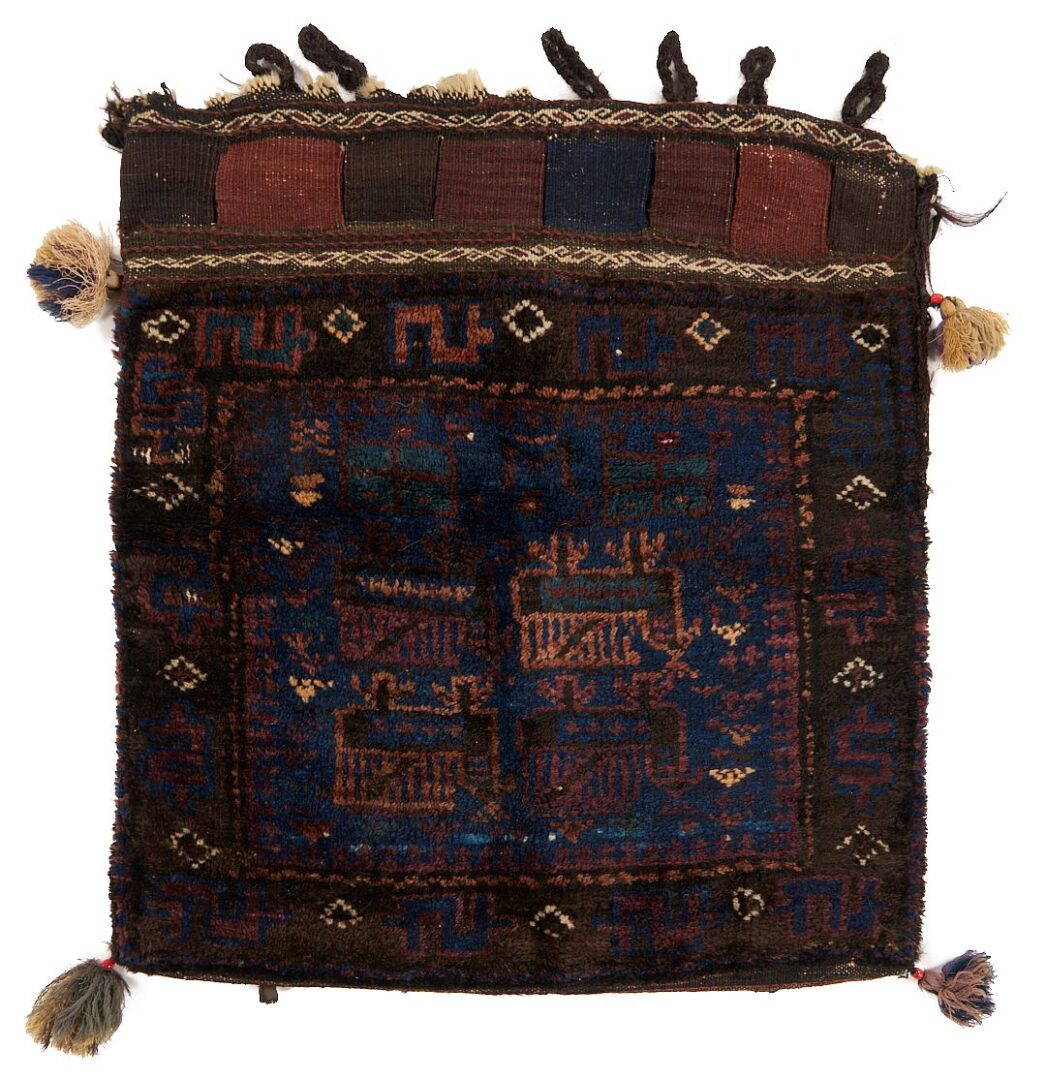 Lot 1093: 3 Antique Afghan Baluch Bags, incl Pair