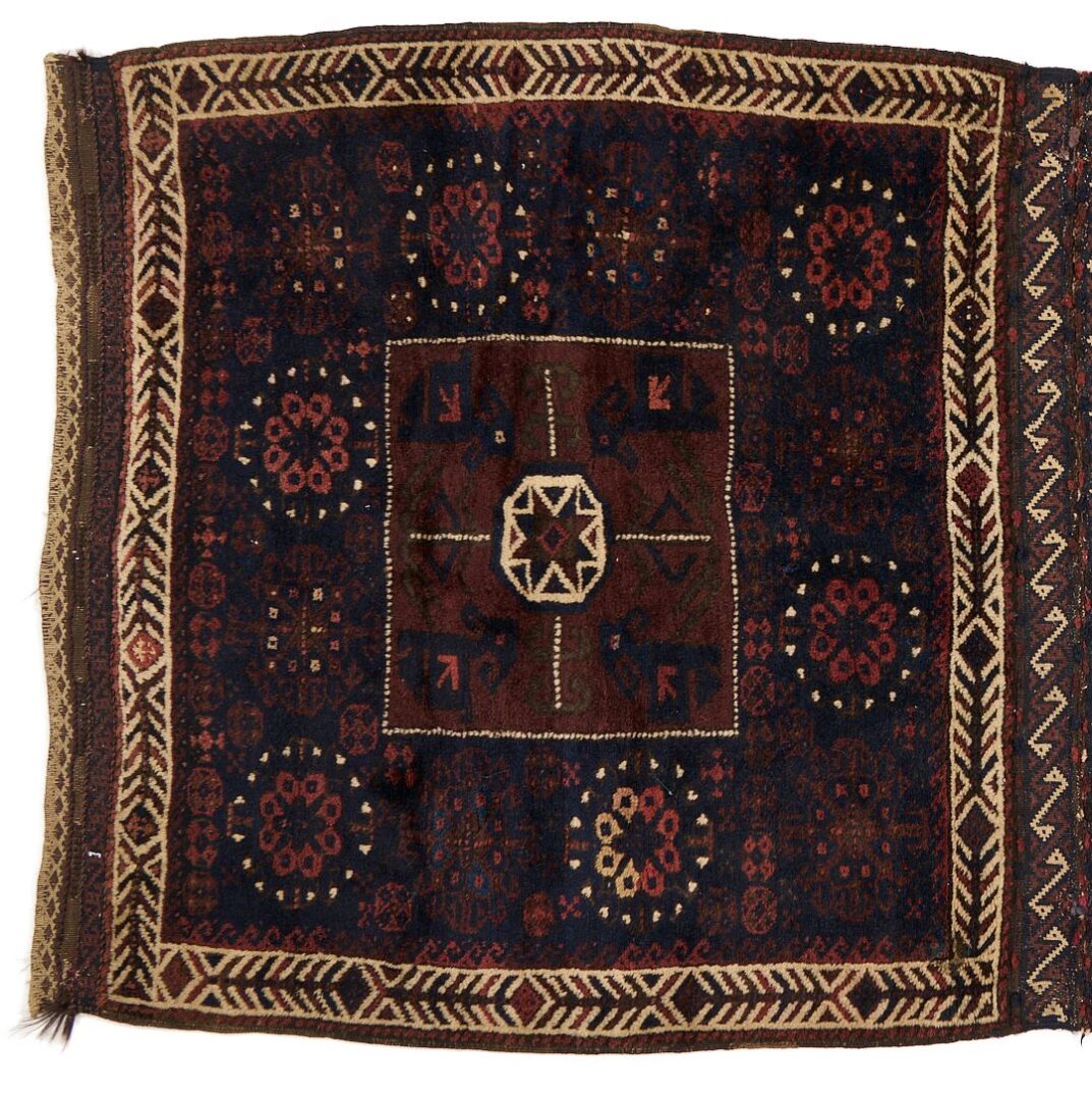 Lot 1093: 3 Antique Afghan Baluch Bags, incl Pair