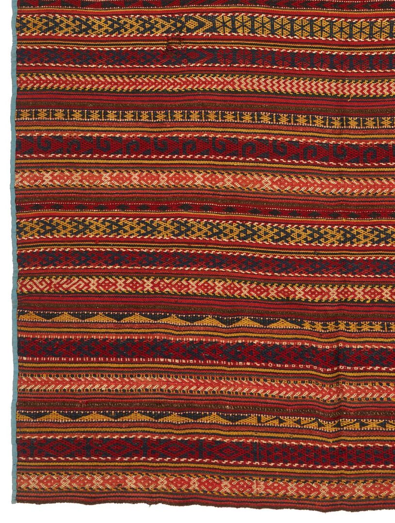 Lot 1095: Antique Turkish Jajim Blanket