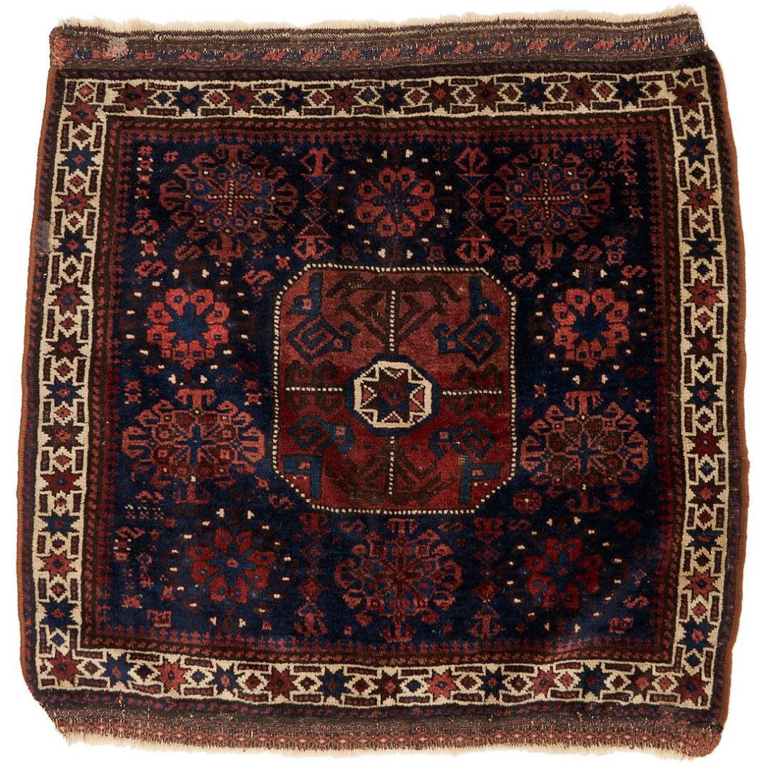 Lot 1099: Four Tribal Bag Face Weavings,  Baluch & Yomud