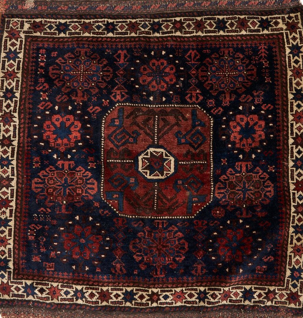 Lot 1099: Four Tribal Bag Face Weavings,  Baluch & Yomud