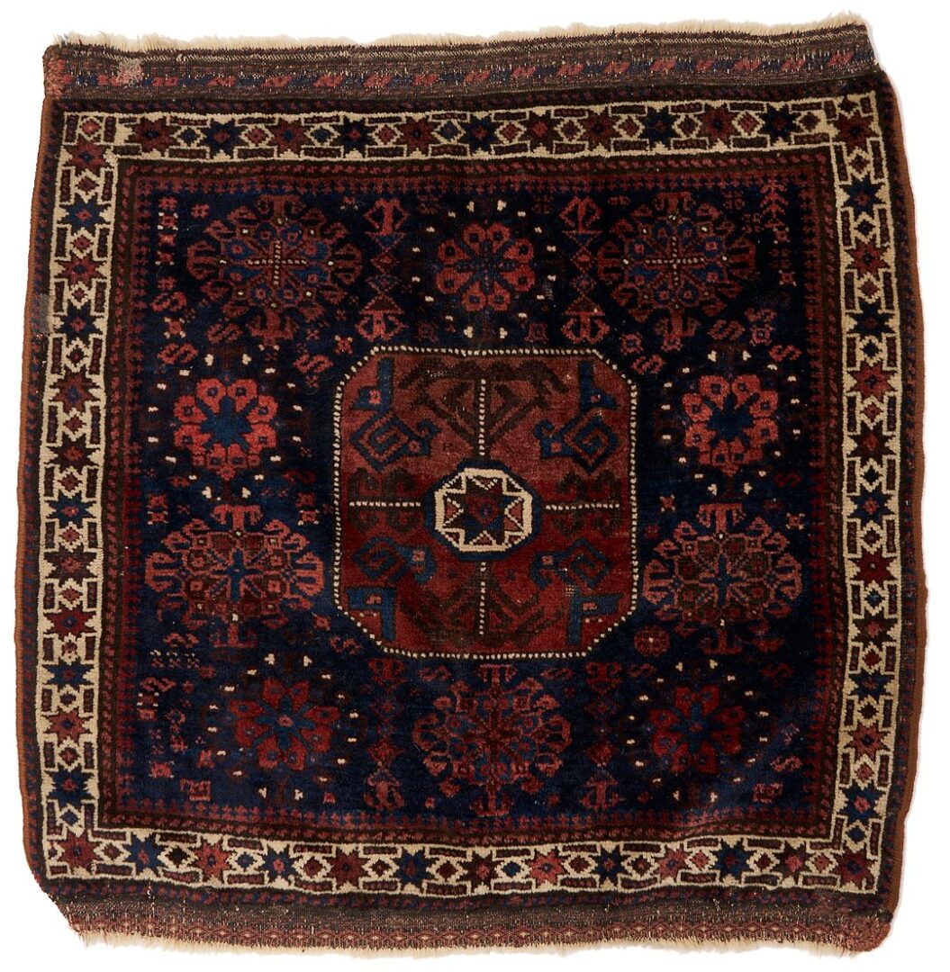 Lot 1099: Four Tribal Bag Face Weavings,  Baluch & Yomud