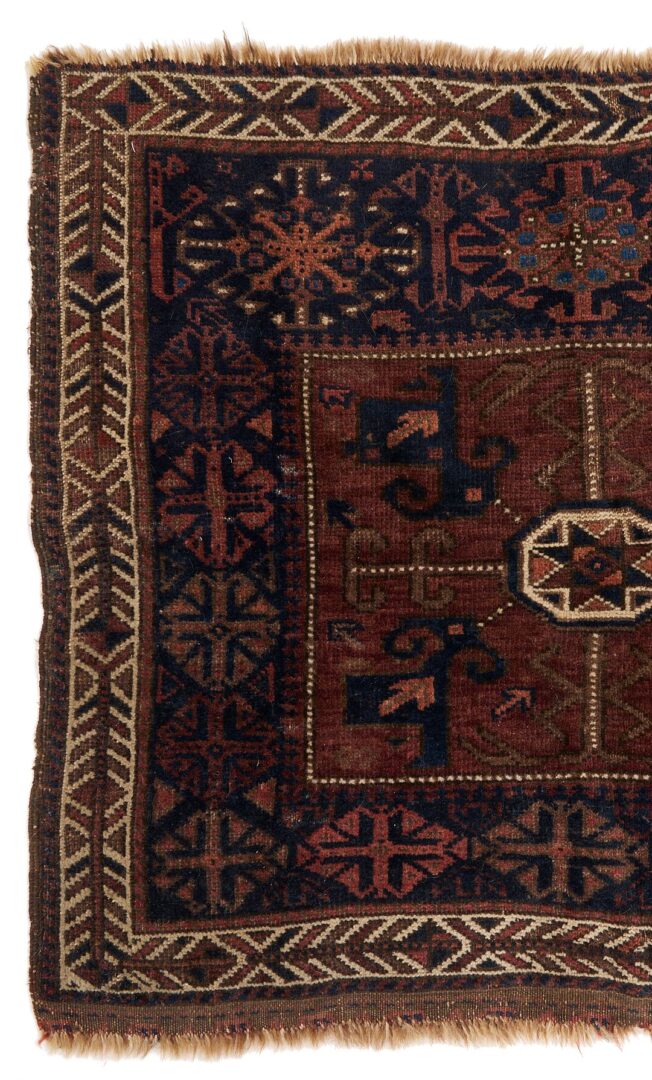Lot 1099: Four Tribal Bag Face Weavings,  Baluch & Yomud