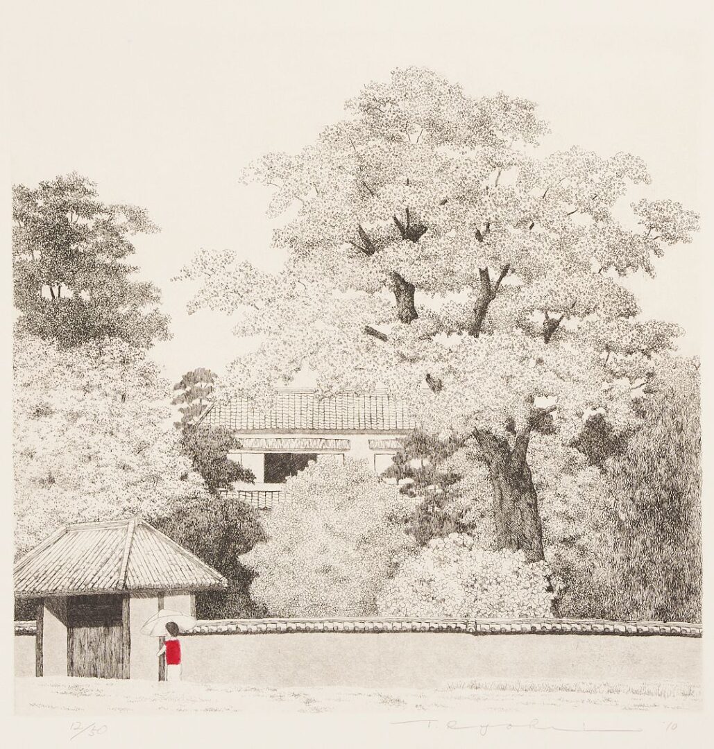 Lot 10: Scarce Tanaka Ryohei Color Etching, July