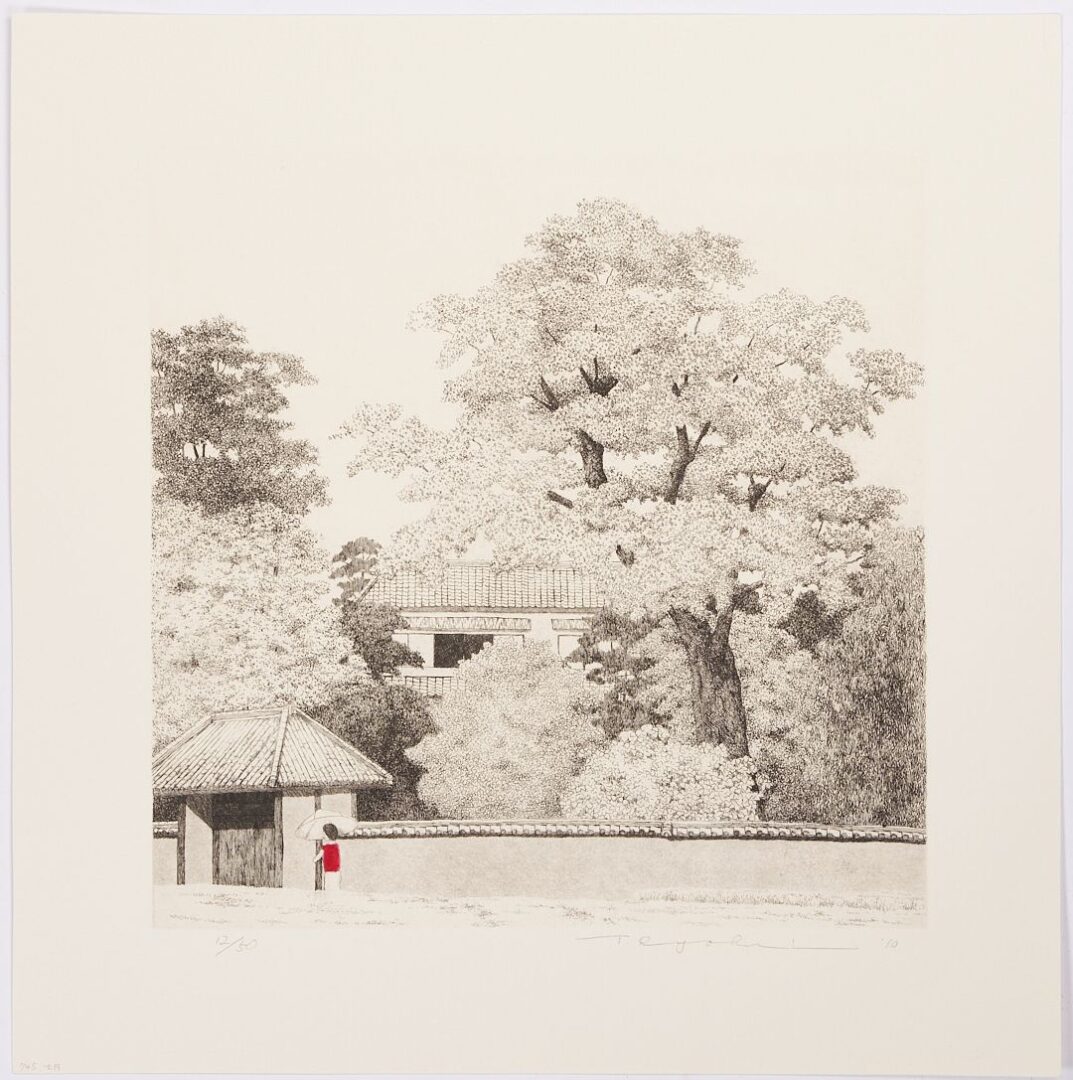 Lot 10: Scarce Tanaka Ryohei Color Etching, July