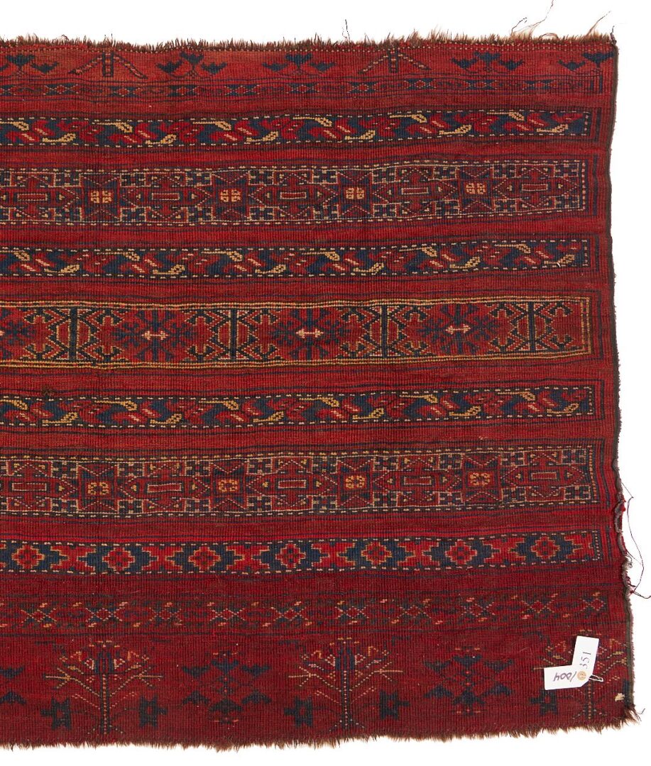 Lot 1101: Antique Turkmen Ersari Ak-Chuval Rug