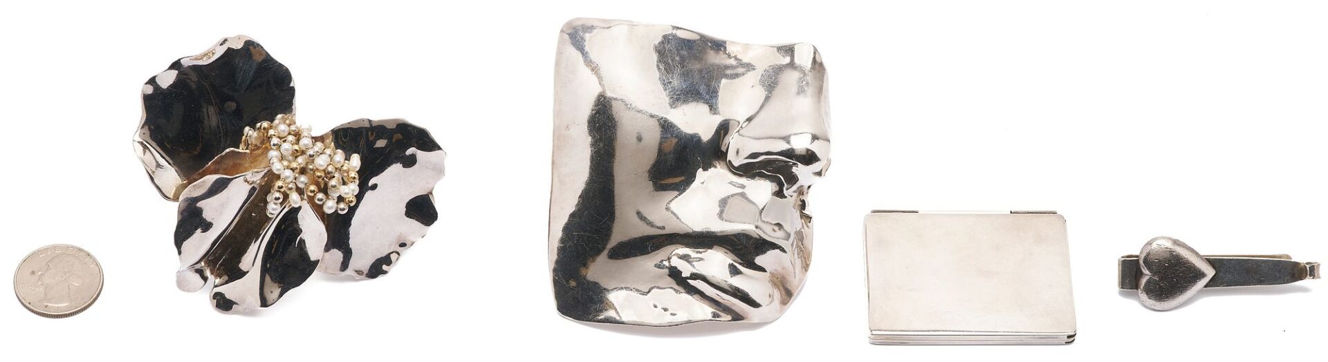 Lot 1103: 14K Onyx Ring plus 5 Sterling Items incl. Tiffany