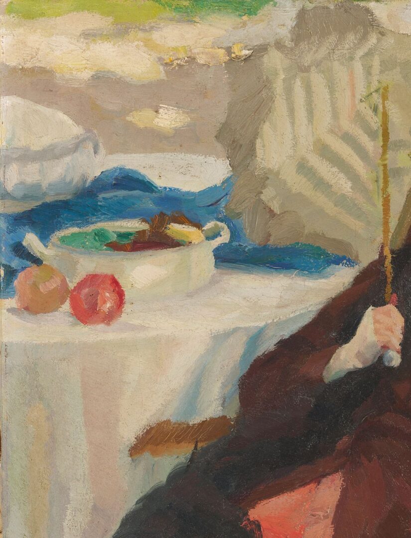 Lot 110: Edward Alfred Cucuel O/C Lady w/ a Parasol