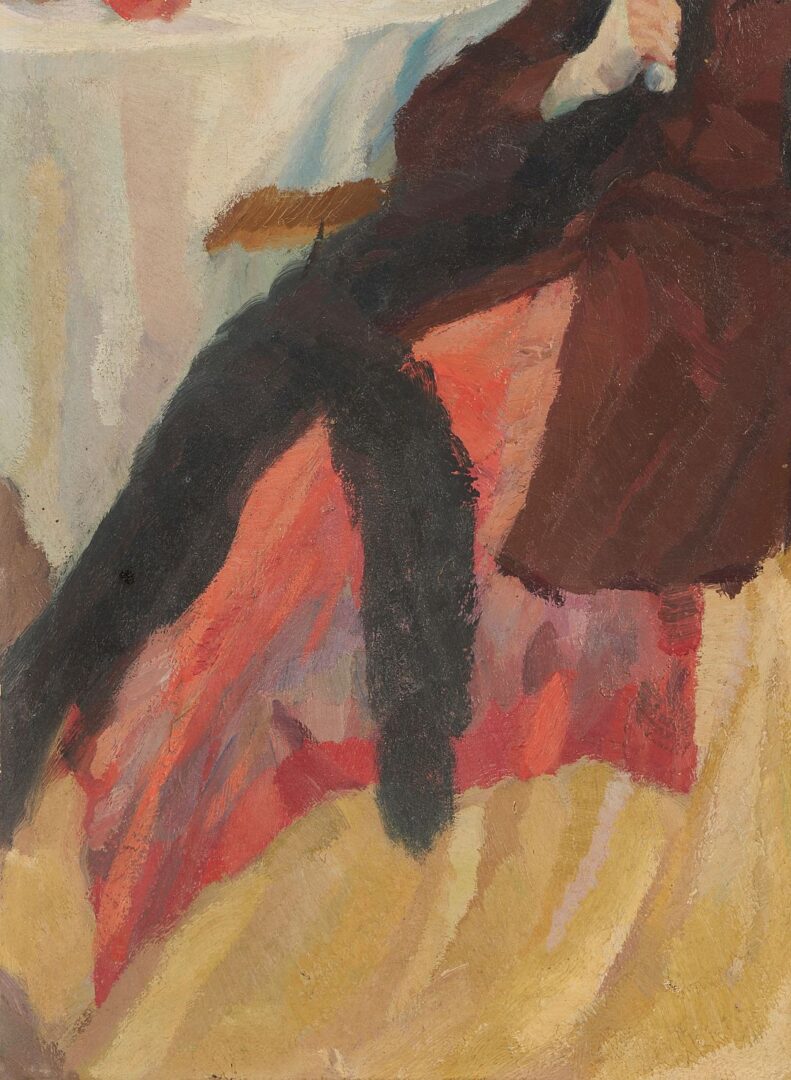 Lot 110: Edward Alfred Cucuel O/C Lady w/ a Parasol