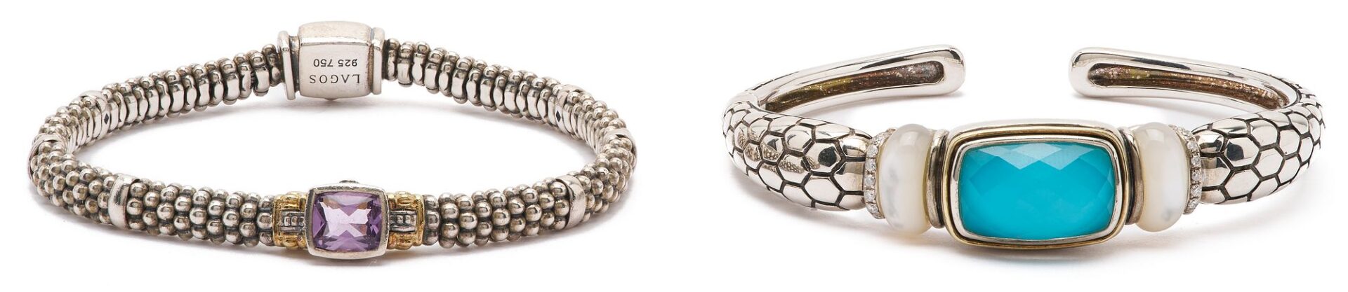 Lot 1111: 2 Designer Bracelets, Asch Grossbardt & Lagos