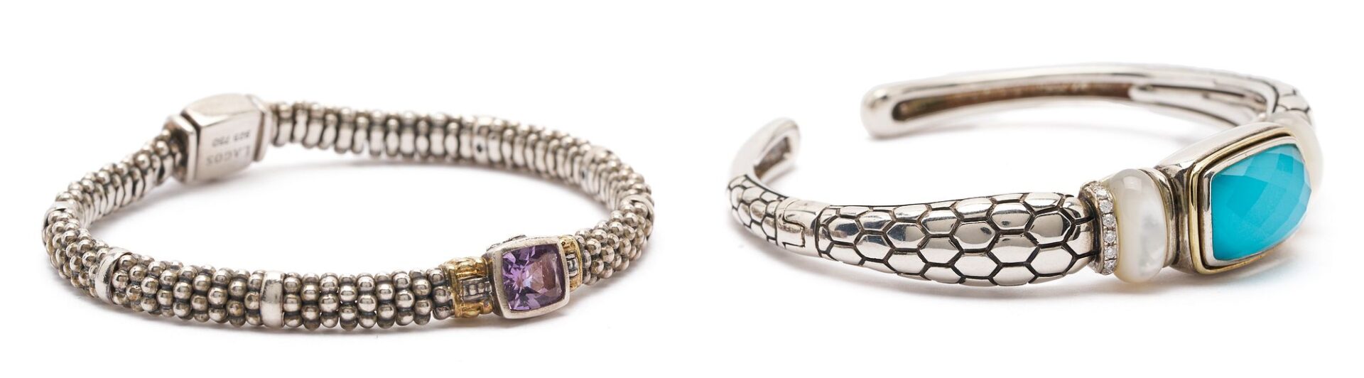 Lot 1111: 2 Designer Bracelets, Asch Grossbardt & Lagos