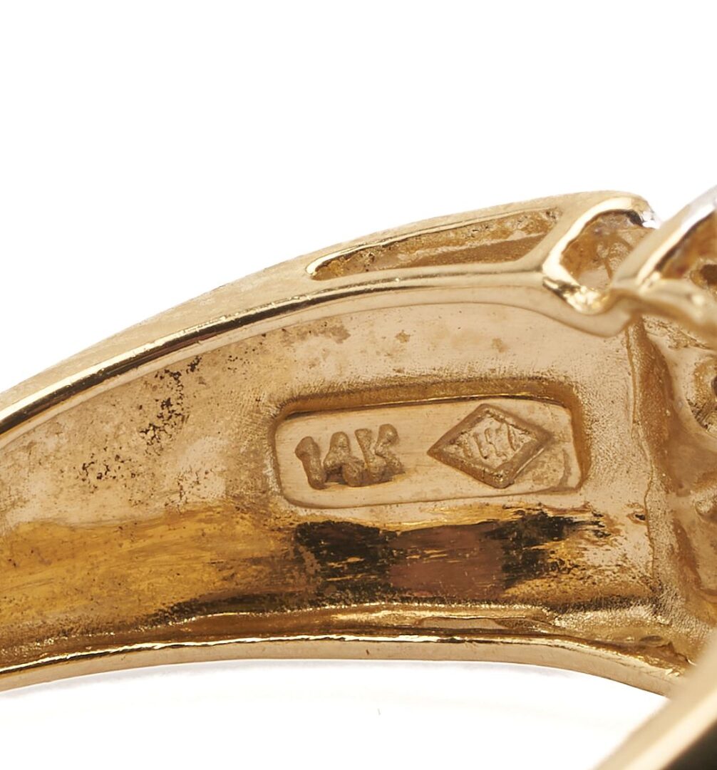 Lot 1117: Three Gold, Gemstone, and Diamond Rings
