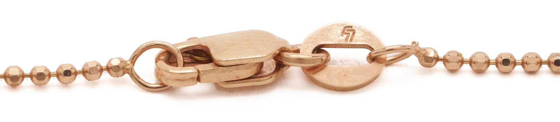 Lot 1119: 2 14K Gold Diamond Necklaces & Earrings