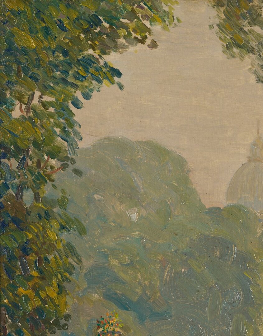 Lot 111: Harry Neyland O/C Landscape Painting, Paris