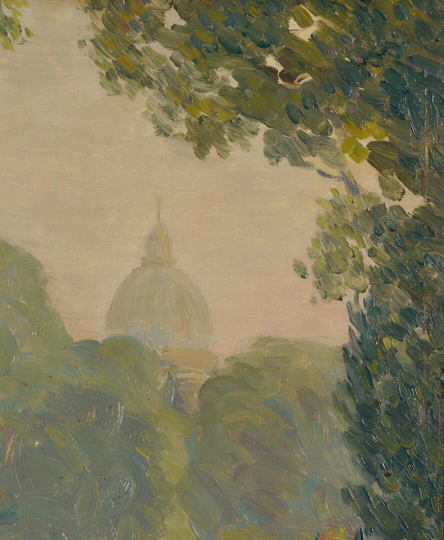 Lot 111: Harry Neyland O/C Landscape Painting, Paris