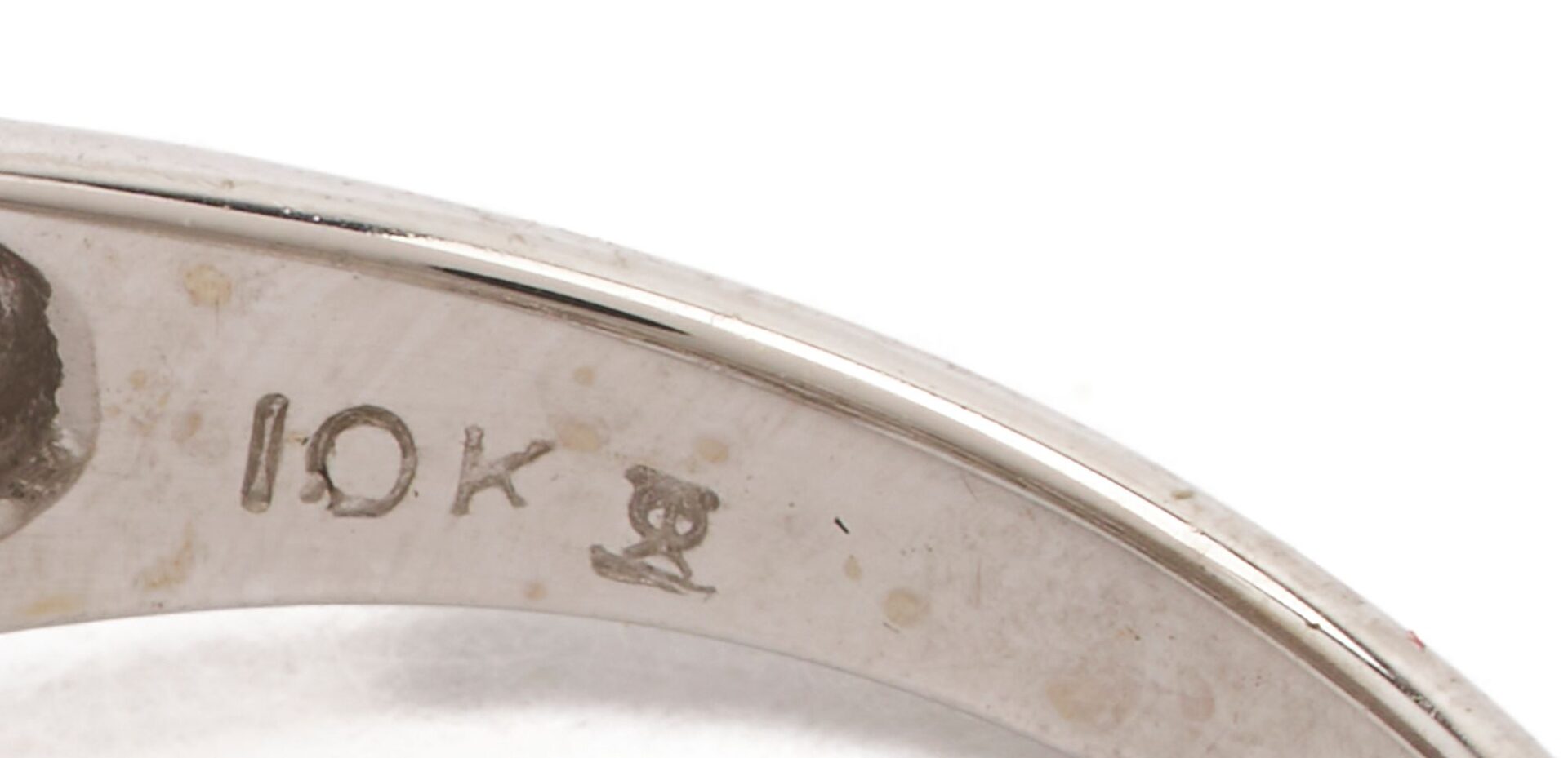 Lot 1122: Two 10K White Gold & Diamond Rings