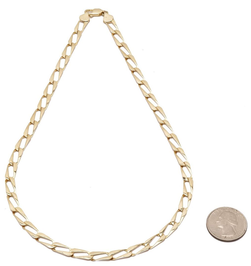 Lot 1128: 10K Gold Necklace
