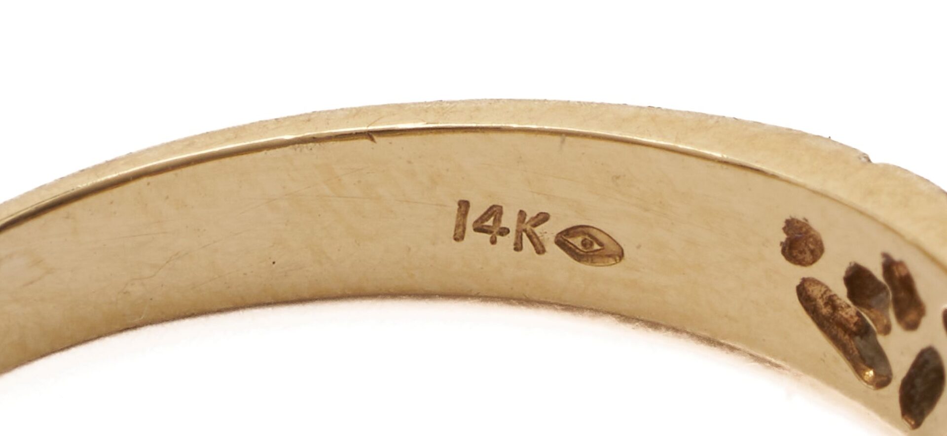 Lot 1129: 14K Gold Splash Pendant & 14K Gold & Diamond Band