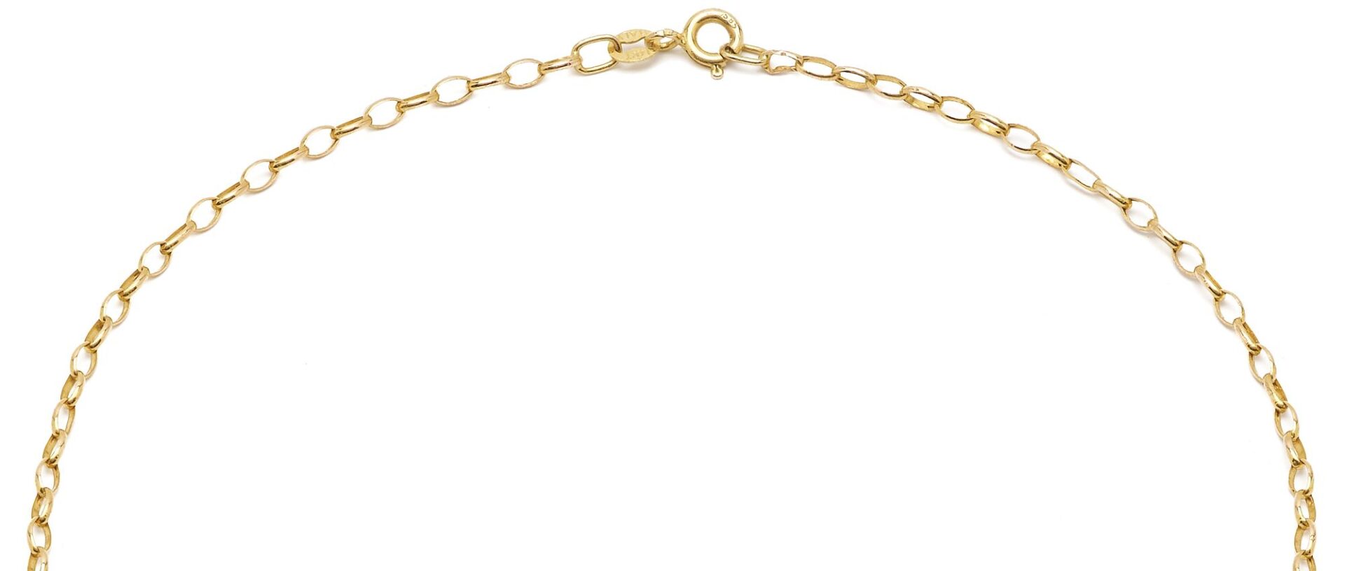 Lot 1134: 14K Gold, Sapphire, & Diamond Infinity Pendant Necklace